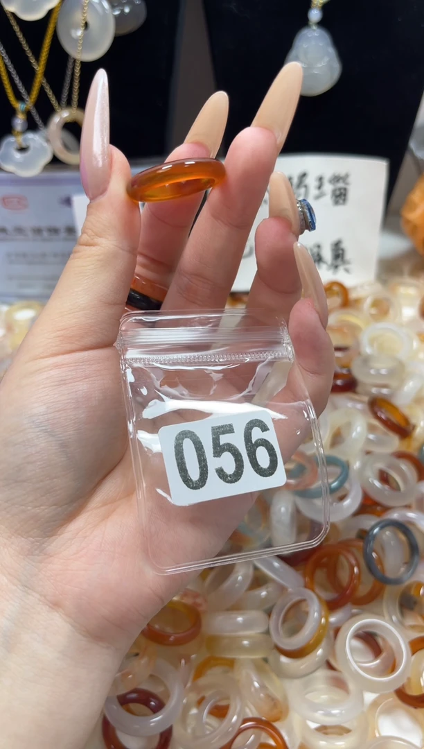 玛瑙/玉髓戒圈未镶嵌20/056