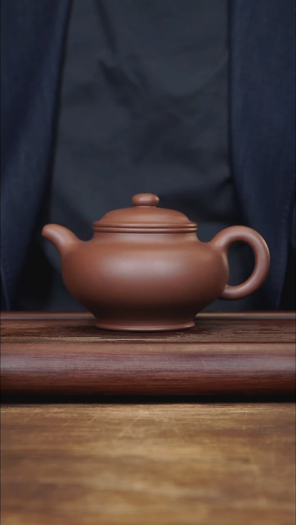 茶壶紫砂 实力派早期作品全手掇只 紫泥