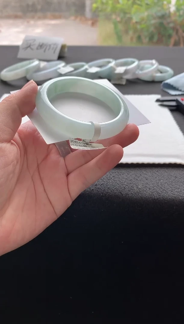 未镶嵌手镯翡翠56正圈买断A4296