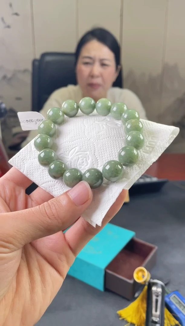 未镶嵌定制翡翠珠串 拍一发一