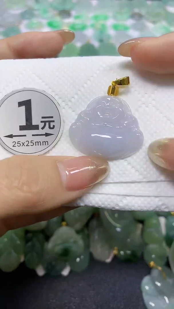 颈饰未镶嵌翡翠天然翡翠A货