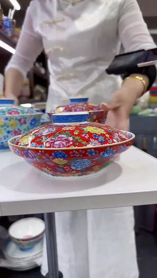 瓷片7.5英寸【盖盘】1个景德镇陶瓷