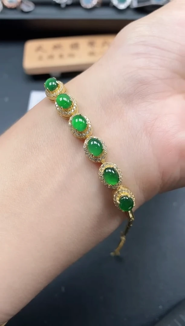 银S925镶嵌戒指翡翠1