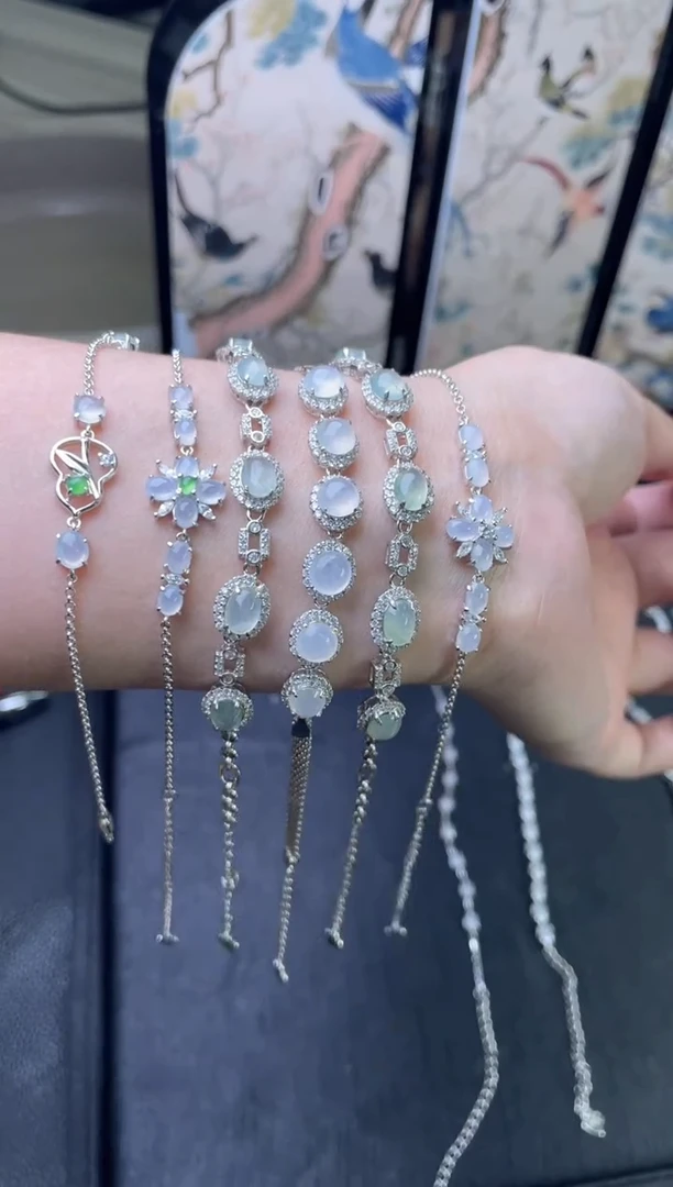 未镶嵌手链翡翠用****9翡翠手链多样性发其一