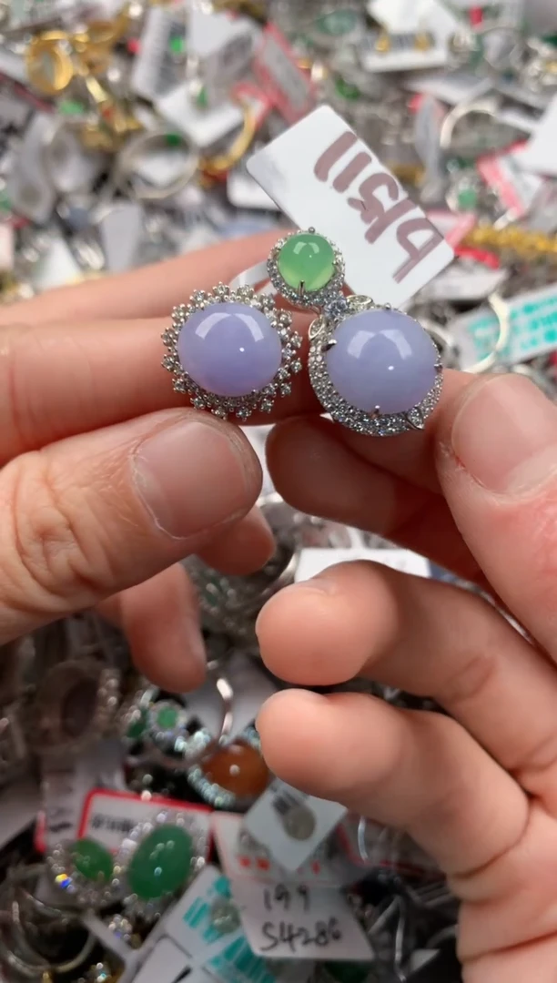 银S925镶嵌戒指翡翠333    8