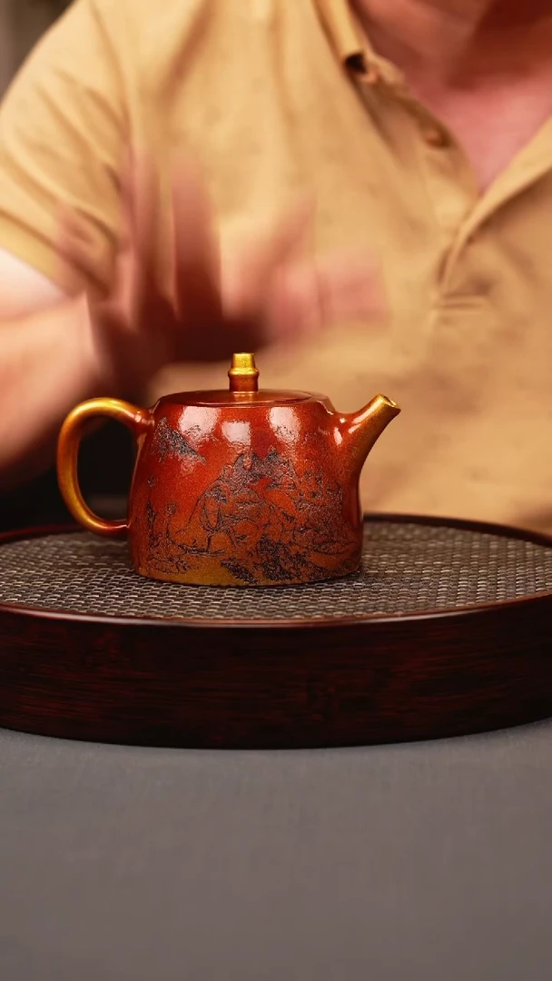 茶壶紫砂贝壳烧 汉铎 十八罗汉