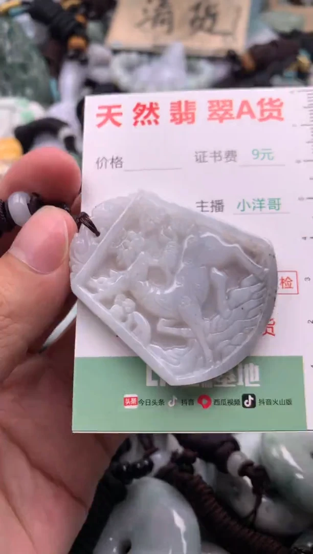 翡翠未镶嵌吊坠(不含链)1