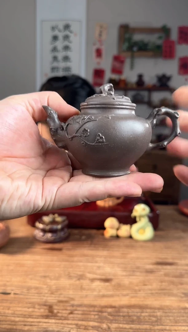 【闪购商品】紫砂茶壶报春  豆碧