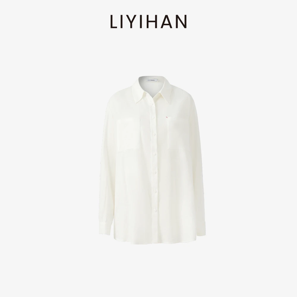 LIYIHAN|25夏老钱风松弛感全亚麻衬衫长裤女宽松直筒老钱风