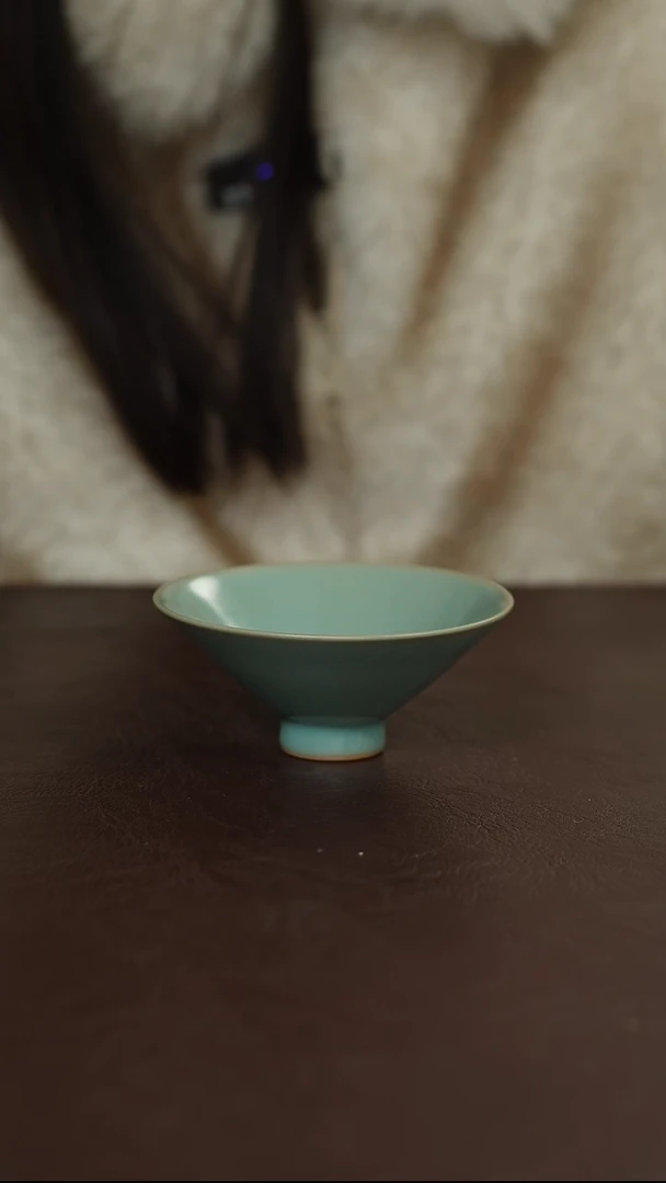 摆件陶原矿原釉汝宋汝瓷