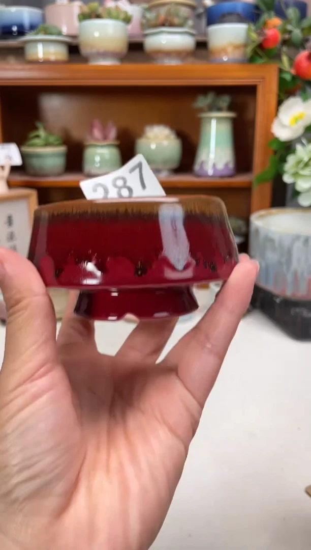 瓷片287知木小芳花盆