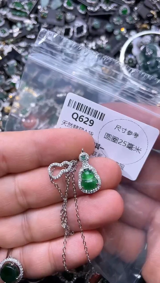 【闪购商品】翡翠颈饰未镶嵌Q629项链