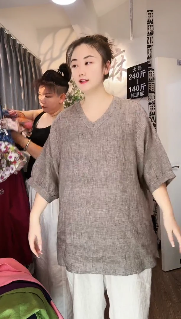 亚麻大码女装系列。140斤-240斤