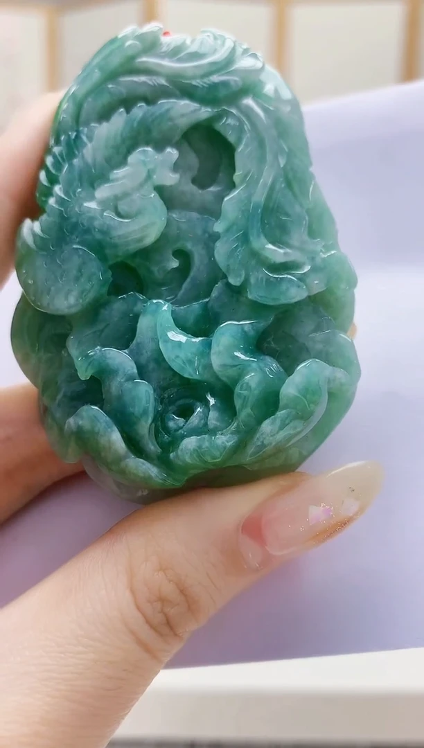 未镶嵌定制翡翠4852jw-毛货挂件47