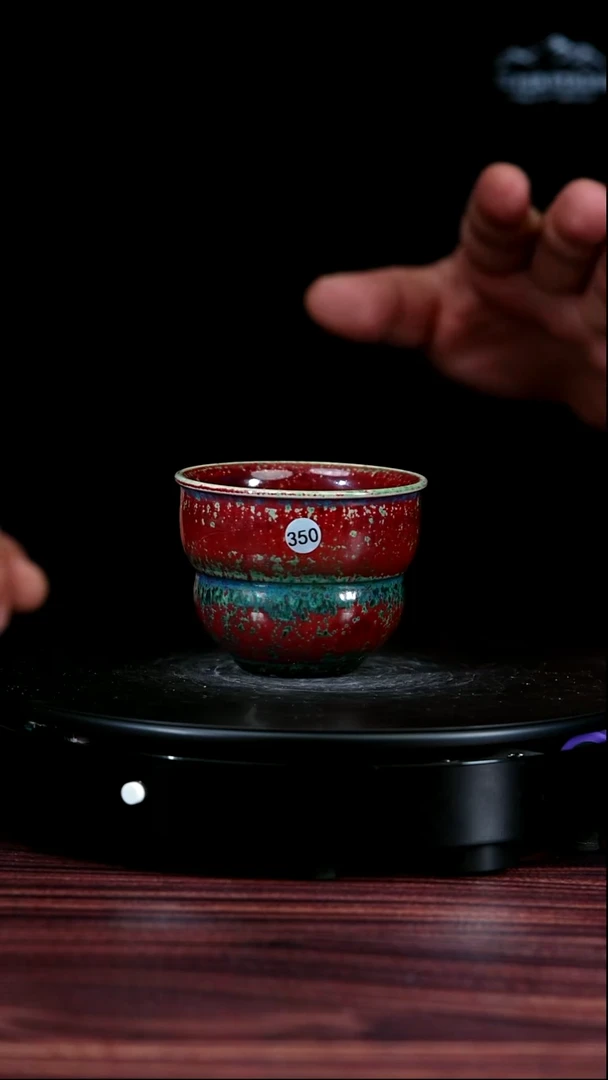 350#泥和堂一级品原矿钧瓷福禄杯