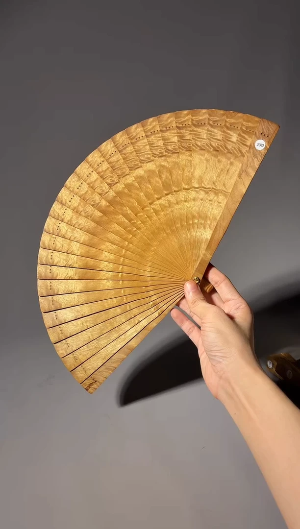 其他楠木（金丝楠）208号21cm小叶桢楠扇子