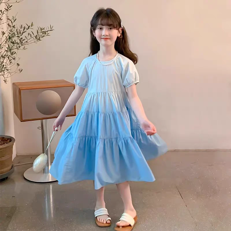 女童连衣裙夏装2025新款儿童装洋气时髦公主裙女孩夏季中大童裙子