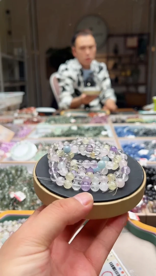 水晶手链未镶嵌多宝阿赛手链  卡8