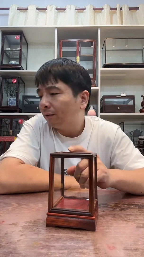 红酸枝木类十*玻璃罩403
