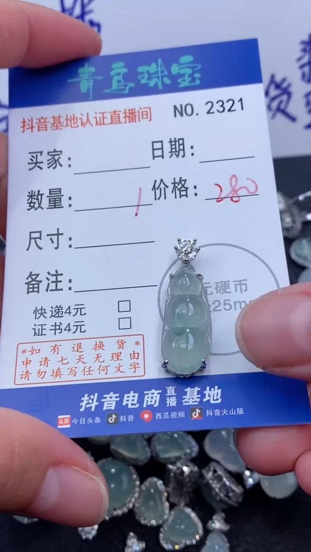 颈饰银S925镶嵌翡翠误**～多样性发其中一件