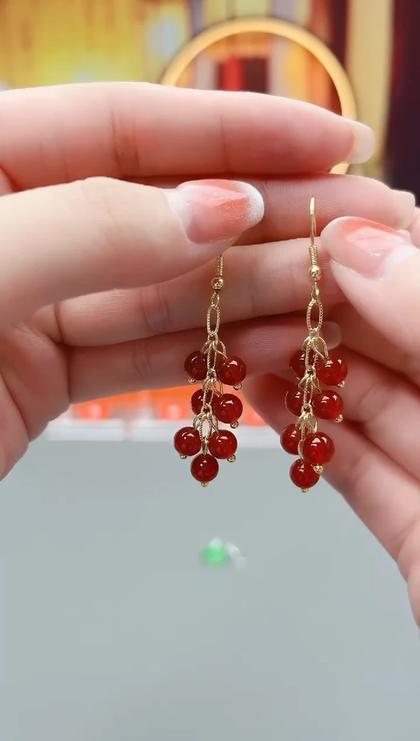 未镶嵌耳钉玛瑙/玉髓309