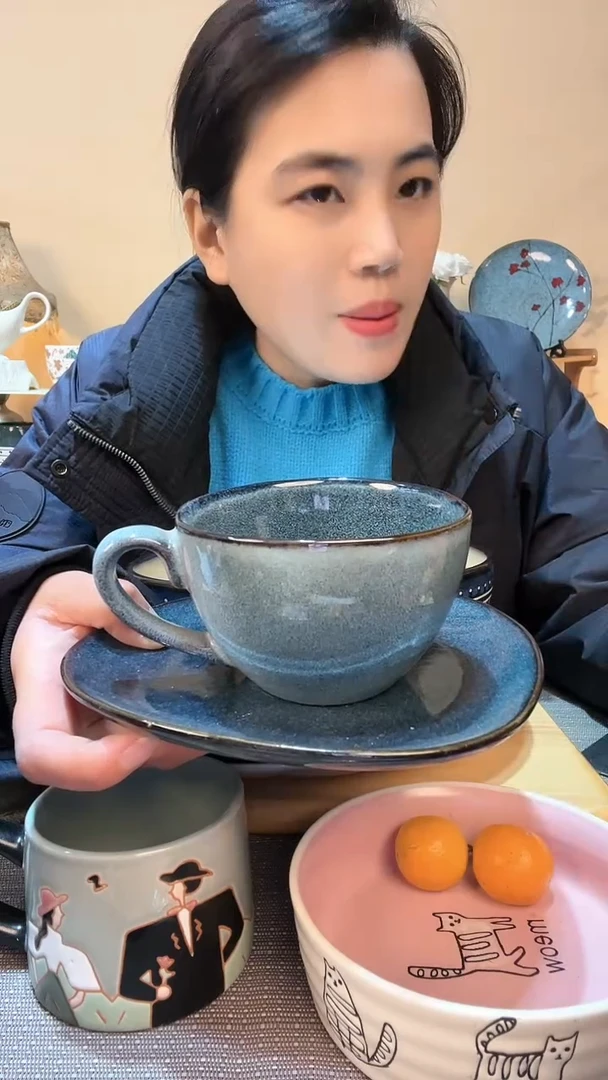 【闪购商品】瓷片杯碟 微瑕介意勿拍