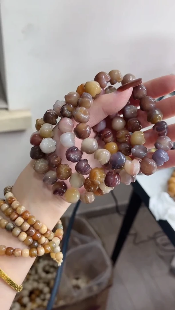 手串菩提根/象牙果k63紫美人玉化猫爪11*12mm手串