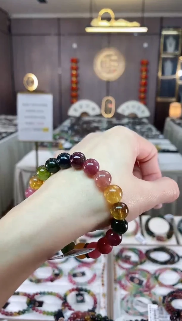 【闪购商品】碧玺单圈手串9mm+未镶嵌（多样性发一条）hon