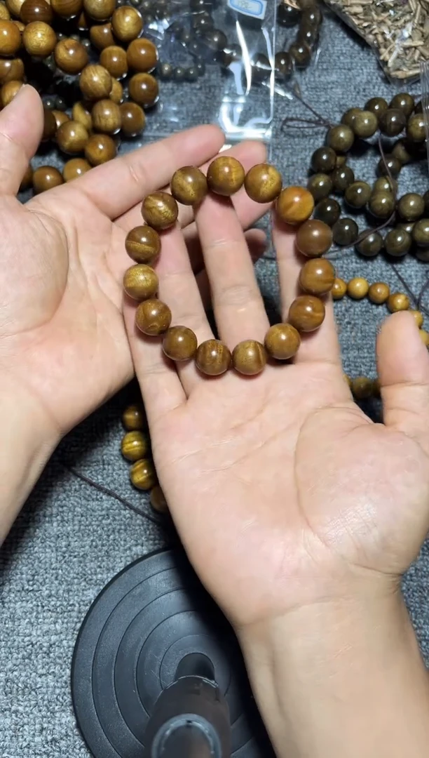 金丝楠手串/手链药香老料1.5影子波68