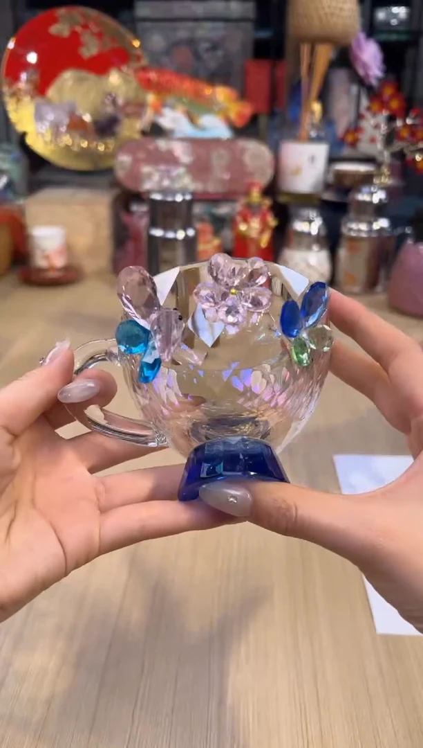 151卡普拉水晶系列-幻语水晶咖啡杯（蓝）