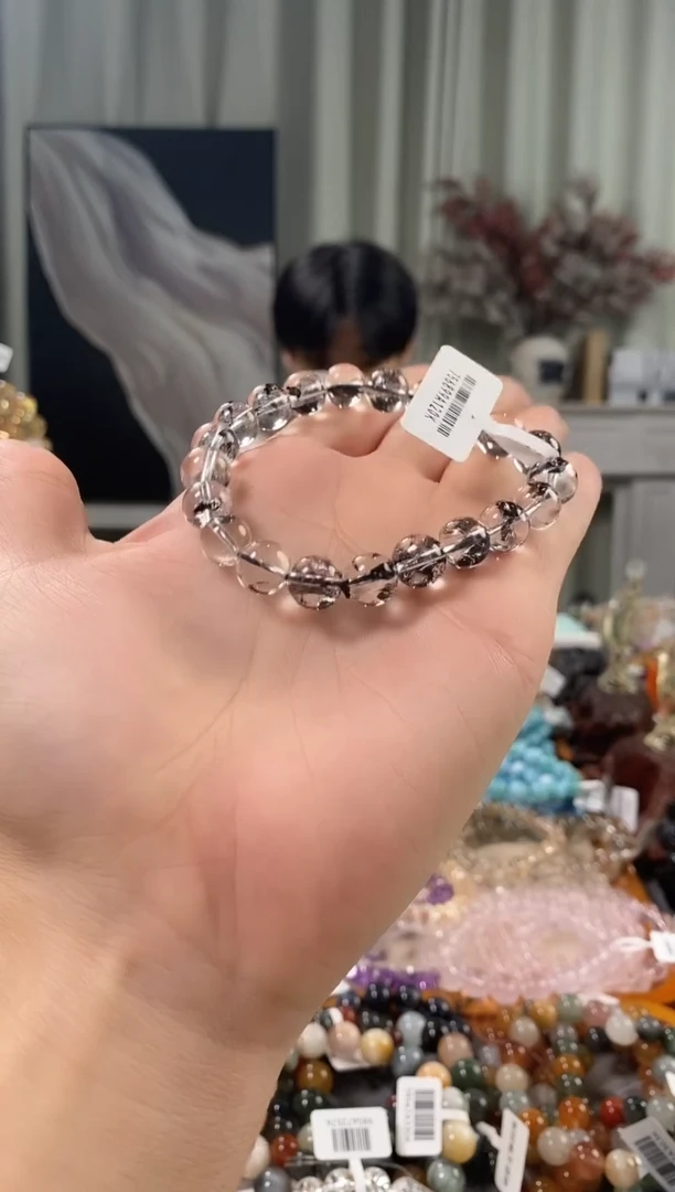 未镶嵌手链水晶黑闪灵