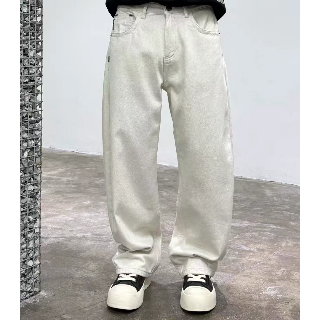 2025款秋冬潮流复古高级感百搭微窄弯刀休闲长裤390045