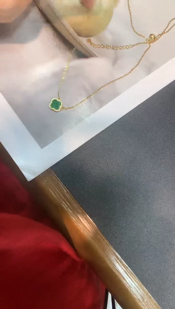 翡翠银S925镶嵌颈饰套链