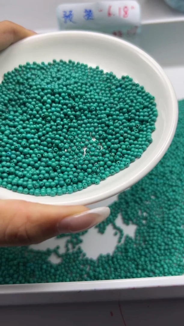 玛瑙/玉髓颈饰未镶嵌w411高瓷绿*松2mm*100颗