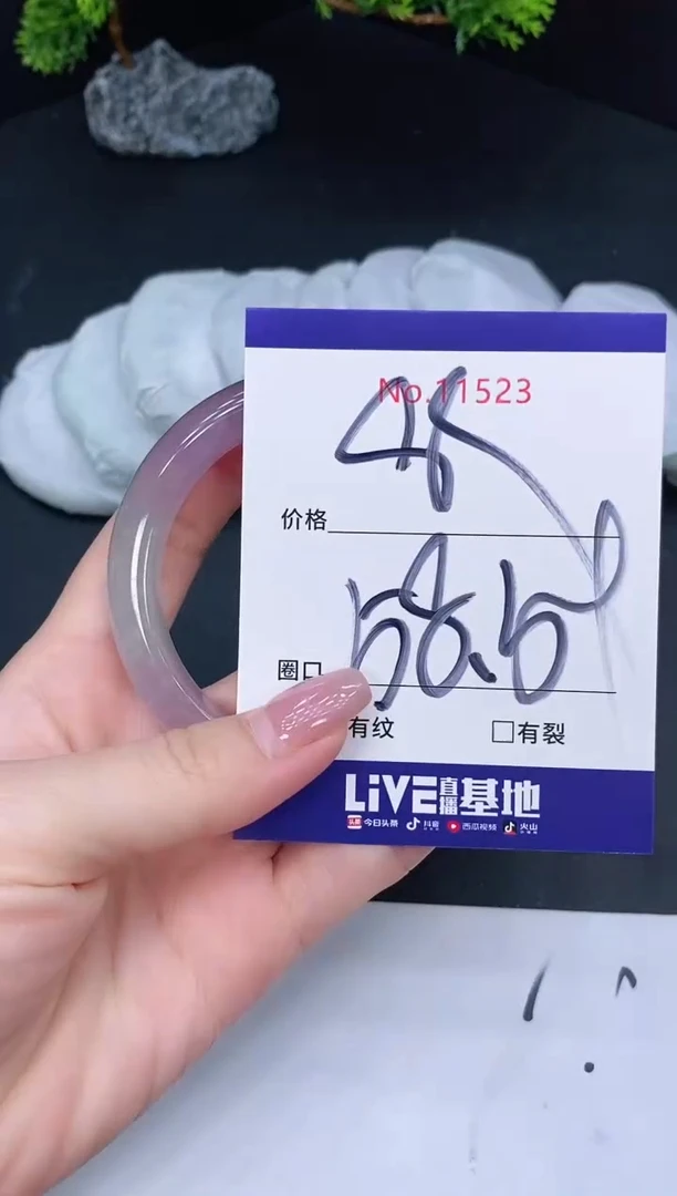 未镶嵌手镯翡翠11523