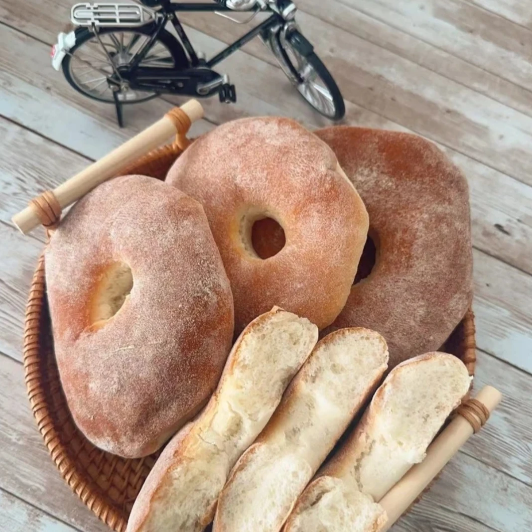 老面祥东北老式杠头饼2斤 光头饼 杠子圈杠头 杠子饼