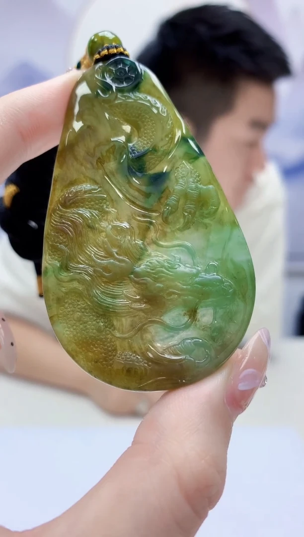 定制翡翠未镶嵌5028jw-毛货挂件91