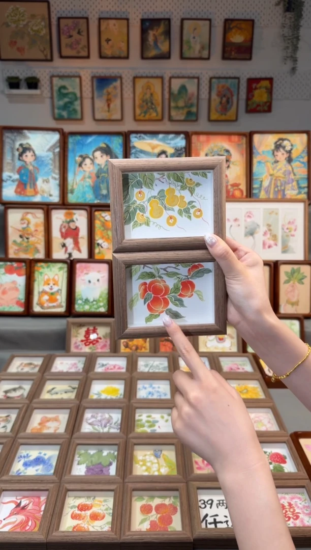 国画小葫芦 小雪柿 一组11