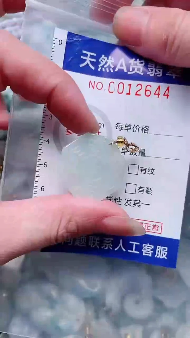翡翠未镶嵌吊坠(不含链)1