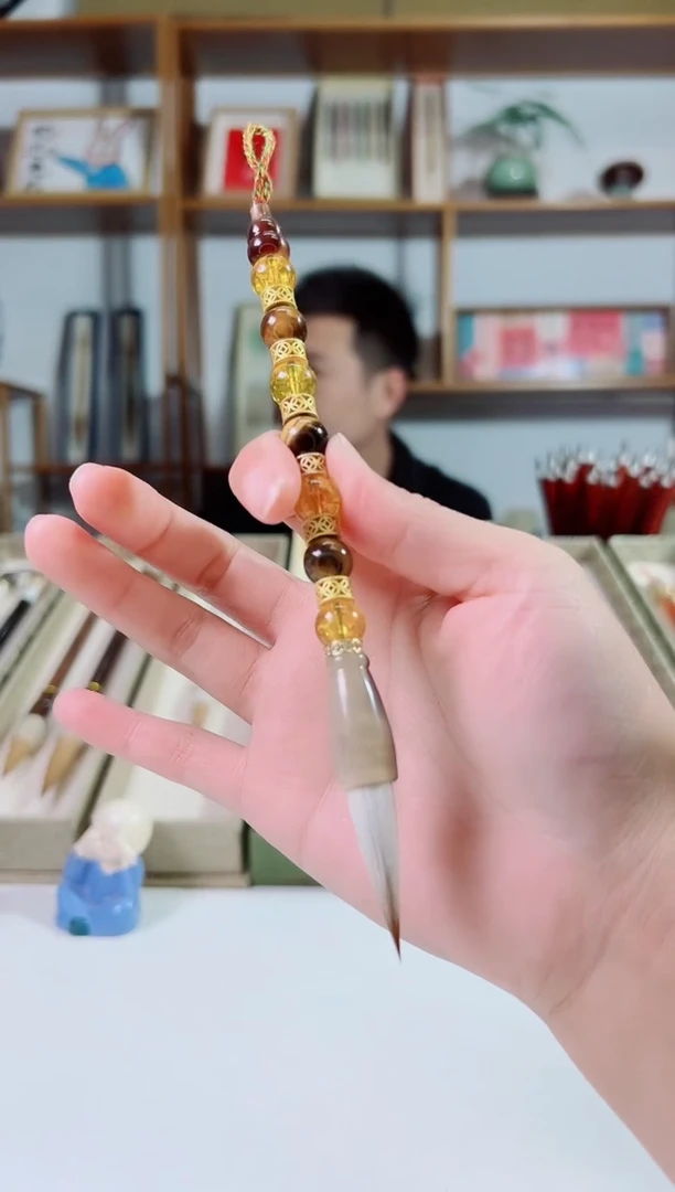 虎纹柱牛角斗兼毫出锋3.3