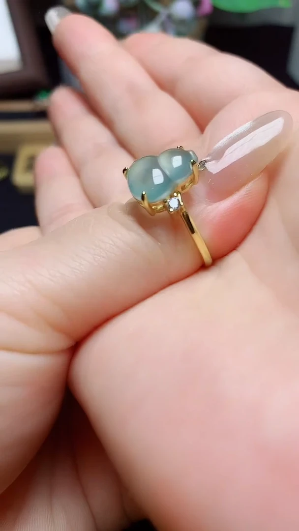 翡翠戒指银S925镶嵌天然翡翠A货s925银镶