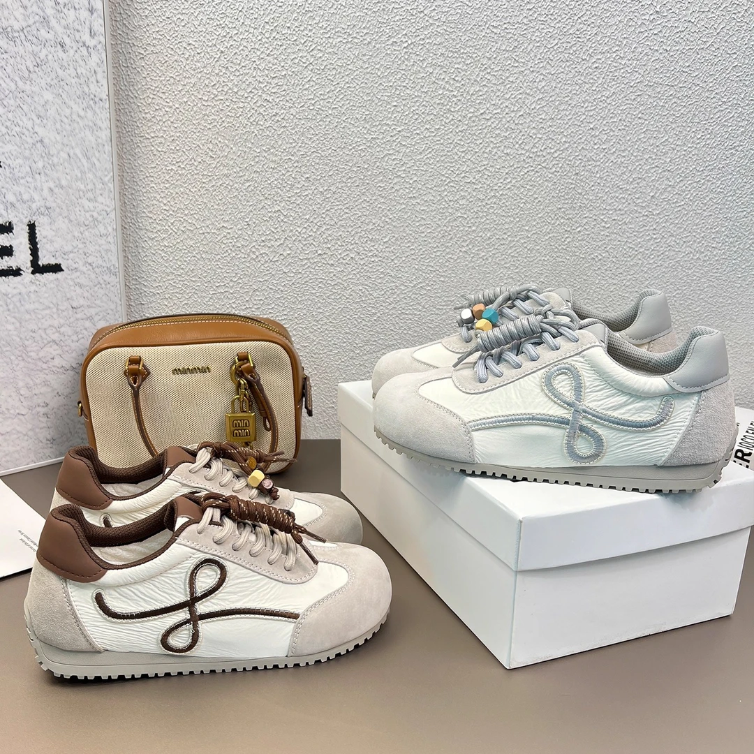 丑萌大头厚底德训鞋女2025秋新款复古真皮透气防滑休闲运动阿甘鞋