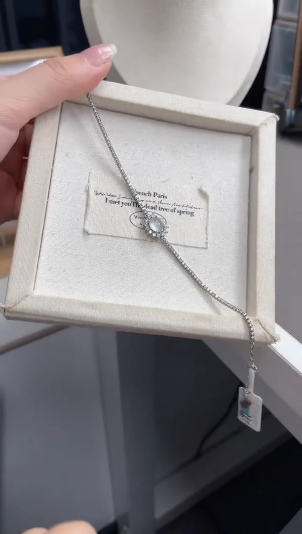 银S925镶嵌手链翡翠1