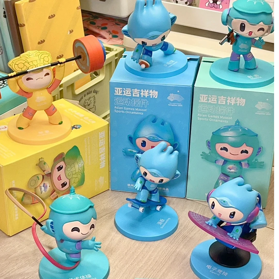 运动会吉祥物盲盒手办可爱摆件公仔礼物