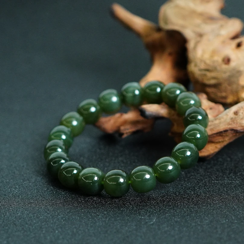 【老爸评测专属】和田玉老型手串11.5+ C111427