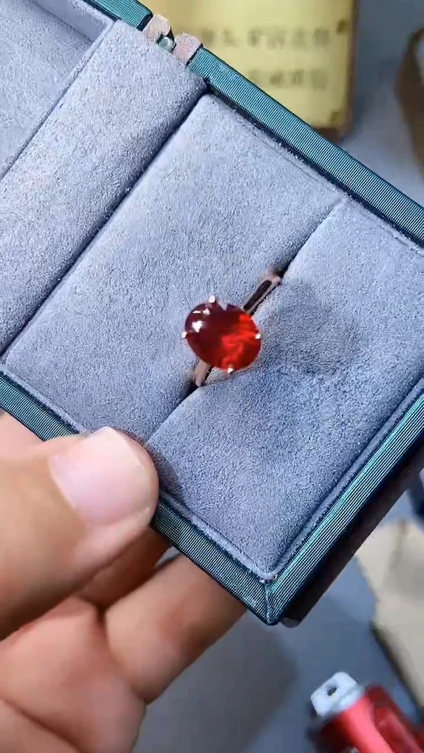 【闪购商品】红宝石戒指银S925镶嵌354