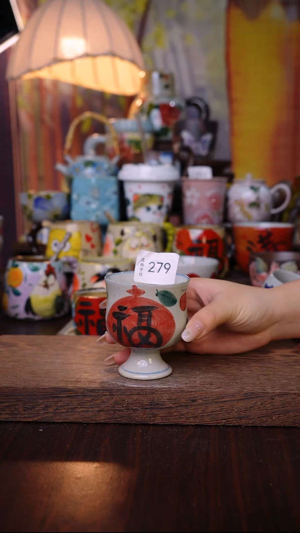杯子泥垚手作 景德镇手工手绘陶瓷器物