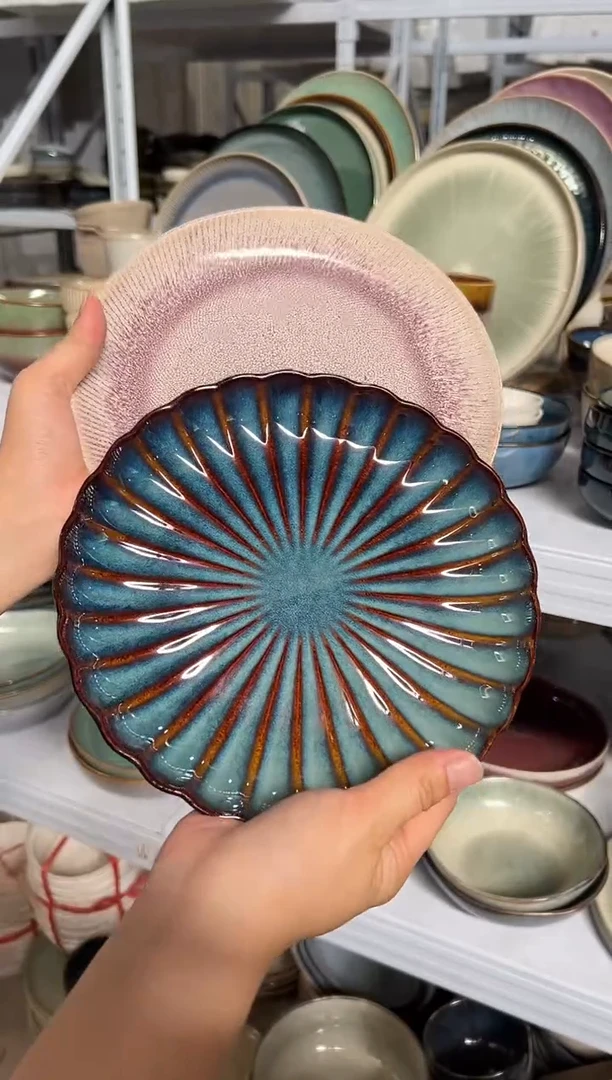 陶瓷外贸尾货瑕疵满20包邮X2 小盘