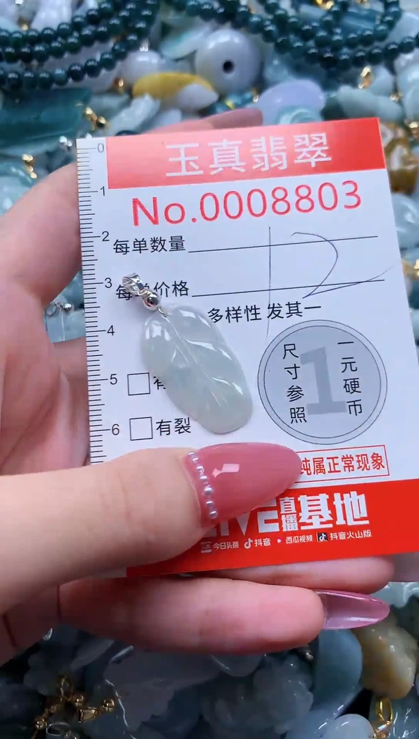 翡翠未镶嵌吊坠(不含链)8803