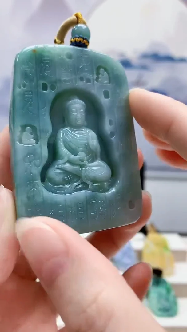 未镶嵌定制翡翠河**?4812ry-毛货挂件